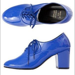 American Apparel Cobalt Patent Bobby Heels - 10